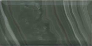 Плитка Kerama Marazzi Сеттиньяно зелёный грань глянцевый 19077 9,9x20 глянцевая