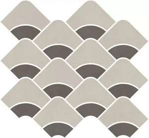 Декоративный элемент Kerama Marazzi Таделакт KMD2HID008BR Наборный Бежевый Светлый, Коричневый матовый Обрезной 28x30
