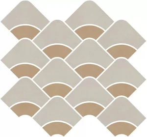 Декоративный элемент Kerama Marazzi Таделакт KMD2HID009BR Наборный Бежевый Светлый, Жёлтый матовый Обрезной 28x30