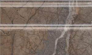 Kerama Marazzi Театро Плинтус Коричневый Обрезной FMB023R 15x25 глянцевый