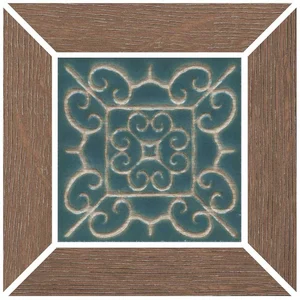 Декоративный элемент Kerama Marazzi Тровазо наборный коричневый матовый ID156 13x13 матовый