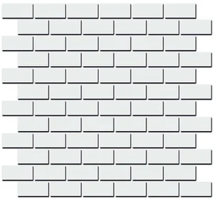 Мозаика Kerama Marazzi Декор Турнон белый матовый мозаичный 191/001T 32x30 матовая
