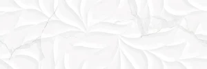 Плитка Kerasol Agoda Leaves Blanco Rectificado 30x90 сатинированная