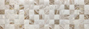 Плитка Kerasol Persia Mosaico Crema Rectificado 30x90 глянцевая