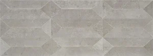 Плитка Keratile Talo Shapes Grey BR 33,3x90 структурированная