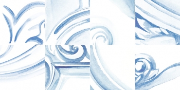 Декоративный элемент Kerranova Blanco K-540/CR/d02 30x60 глазурованный