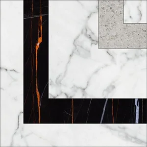 Вставка Kerranova Marble Trend K-1000/MR/t01-cut 10x10 матовая