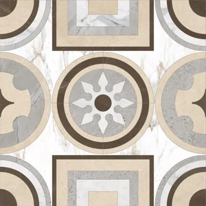 Декоративный элемент Kerranova Marble trend K-1001/LR/d02-cut 60x60 лаппатированный
