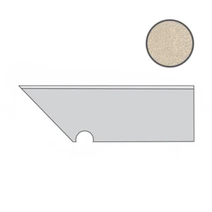 Спецэлемент Atlas Concorde Italy Kone Beige Battiscopa Sag. SX AUOZ 7,2x30 матовый