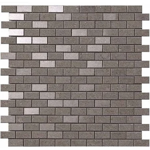 Мозаика Atlas Concorde Italy Kone Grey Mosaico Brick AUON 30,4x30,4 матовая