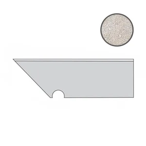 Спецэлемент Atlas Concorde Italy Kone Silver Battiscopa Sag. SX AUO0 7,2x30 матовый