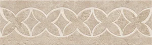 Бордюр Kronos Cava Alborensis Greige Listello Fiore 5985 9x60 матовый