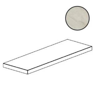 Ступень La Fabbrica AVA Deep Stone Ang. Gradino Costa Retta Dx Beige Lap Ret 204134 33x120 лаппатированная