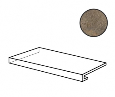 Ступень La Fabbrica Deep Stone Ang. Gradino Costa Retta Sx Natural Nat Ret 204086 33x120 натуральная