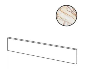 Бордюр La Fabbrica AVA Marmi Siciliani Battiscopa Bianco Imperiale Lap Ret 277502 6,5x120 лаппатированный