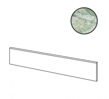Бордюр La Fabbrica Marmi Siciliani Battiscopa Green Sky Lap Ret 278502 6,5x120 лаппатированный