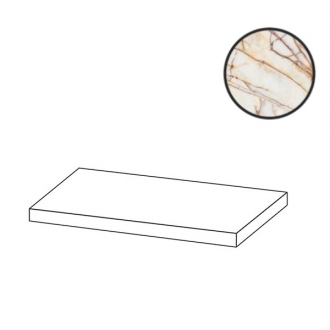 Marmi Siciliani Gradino Costa Retta DX Bianco Imperiale Lap Ret 277612