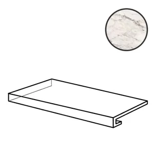 Ступень La Fabbrica AVA Marmi Siciliani Gradino Costa Retta SX Breccia Capraia Nat Ret 274621 33x120 натуральная