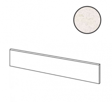 Бордюр La Fabbrica Velaris Battiscopa Bianco Nat Ret 263512 7x100 матовый