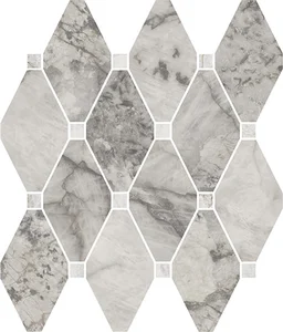 Мозаика La Fabbrica AVA Gemstone Octagone Grey Lap 179145 30x30 лаппатированная