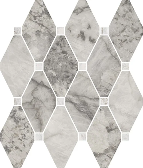 Мозаика La Fabbrica AVA Gemstone Octagone Grey Lap 179145 30x30 лаппатированная