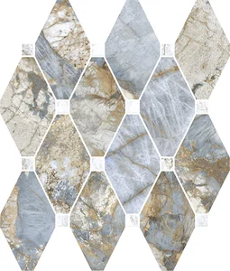 Мозаика La Fabbrica AVA Gemstone Octagone Ocean Lap 179141 30x30 лаппатированная