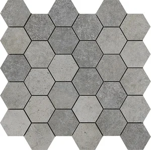 Мозаика La Fabbrica AVA Jungle Stone Esagona Silver Nat 154311 30x30 матовая