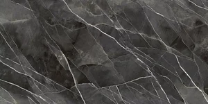 Керамогранит Laminam Diamond Calacatta Black Bocciardato B.M. Face B LAMF0M0210_IT 160x320 натуральный