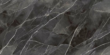 Керамогранит Laminam Diamond Calacatta Black Lucidato Starlit B.M. Face A LAMFFM0205_IT 160x320 полированный