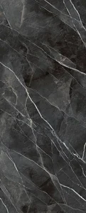 Керамогранит Laminam Diamond LAMF012813 Calacatta Black Bocciardato 120x300 матовый
