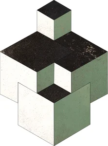 Мозаика Land Porcelanico Lookback Mix Lap Mos Cube 28,5x31,5 лаппатированная