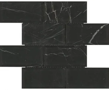 Мозаика L'Antic Colonial Athena Negro Marquina Classico L241717661 30,2x30,7 матовая