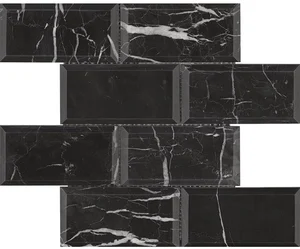 Мозаика L'Antic Colonial Athena Negro Marquina Pulido L241717641 30,2x30,7 полированная