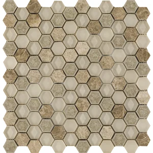 Мозаика L'Antic Colonial Aura Hexagon Creams L244006231 29x30 глянцевая