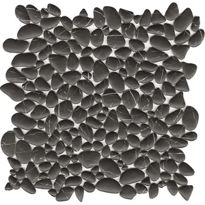 Мозаика L'Antic Colonial Boulder Negro Marquina L244009651 30,5x30,5 матовая
