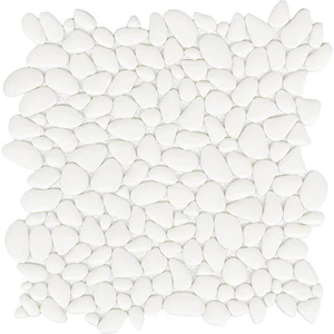 Мозаика L'Antic Colonial 100272779 Boulder (Glass Mosaics) White 30,5x30,5 G-116 рельефная