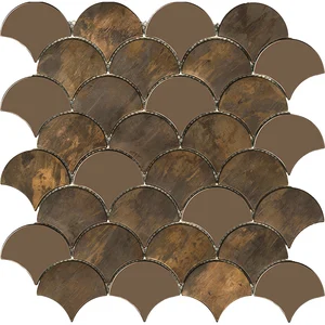 Мозаика L'Antic Colonial Drop Copper Brushed L241717261 29,5x29,6 матовая