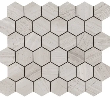 Мозаика L'Antic Colonial Essential Hexagon Silver Wood L241714521 25,8x29,8 матовая
