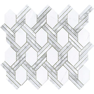 Мозаика L'Antic Colonial Essential Net Carrara L241715621 29,6x32,7 матовая