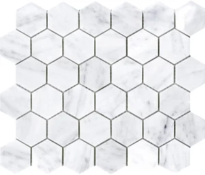 Мозаика L'Antic Colonial 100213685 Essential Hexagon Carrara Pulido 25,8x29,8 G-137 полированная