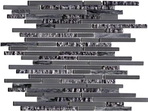 Мозаика L'Antic Colonial Eternity Mini Strip Grey 29,8x30,5 глянцевая