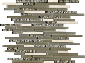 Мозаика L'Antic Colonial 100097103 Eternity Mini Strip Cream 29,8x30,5 G-134 глянцевая