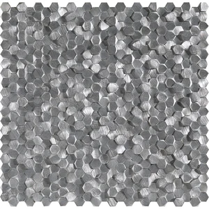 Мозаика L'Antic Colonial Gravity Aluminium 3D Hexagon Metal L241713651 30,4x31 глянцевая