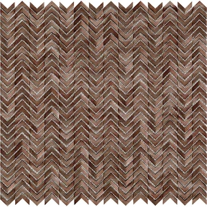 Мозаика L'Antic Colonial Gravity Aluminium Arrow Copper L241716601 29,8x30 глянцевая