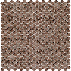 Мозаика L'Antic Colonial Gravity Aluminium Hexagon Copper L241716531 30,4x30,7 глянцевая