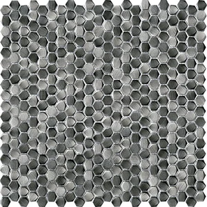 Мозаика L'Antic Colonial Gravity Aluminium Hexagon Metal Titanium 100240901 30,4x30,7 глянцевая