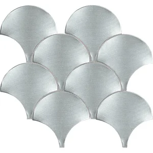 Мозаика L'Antic Colonial Gravity Aluminium Shell Aquamarine 100310339 26,4x26,4 глянцевая