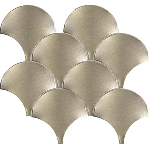 Мозаика L'Antic Colonial Gravity Aluminium Shell Gold 100310346 26,4x26,4 глянцевая
