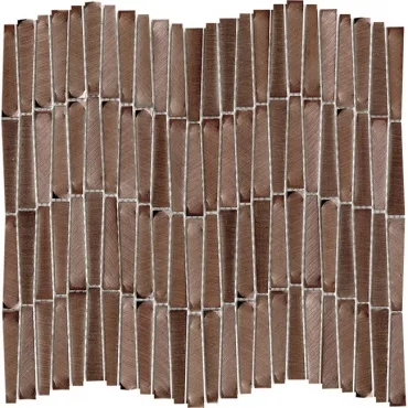 Мозаика L'Antic Colonial Gravity Aluminium Wave Copper L241716561 28,9x30,2 глянцевая