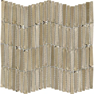 Мозаика L'Antic Colonial Gravity Aluminium Wave Gold L241716611 28,9x30,2 глянцевая